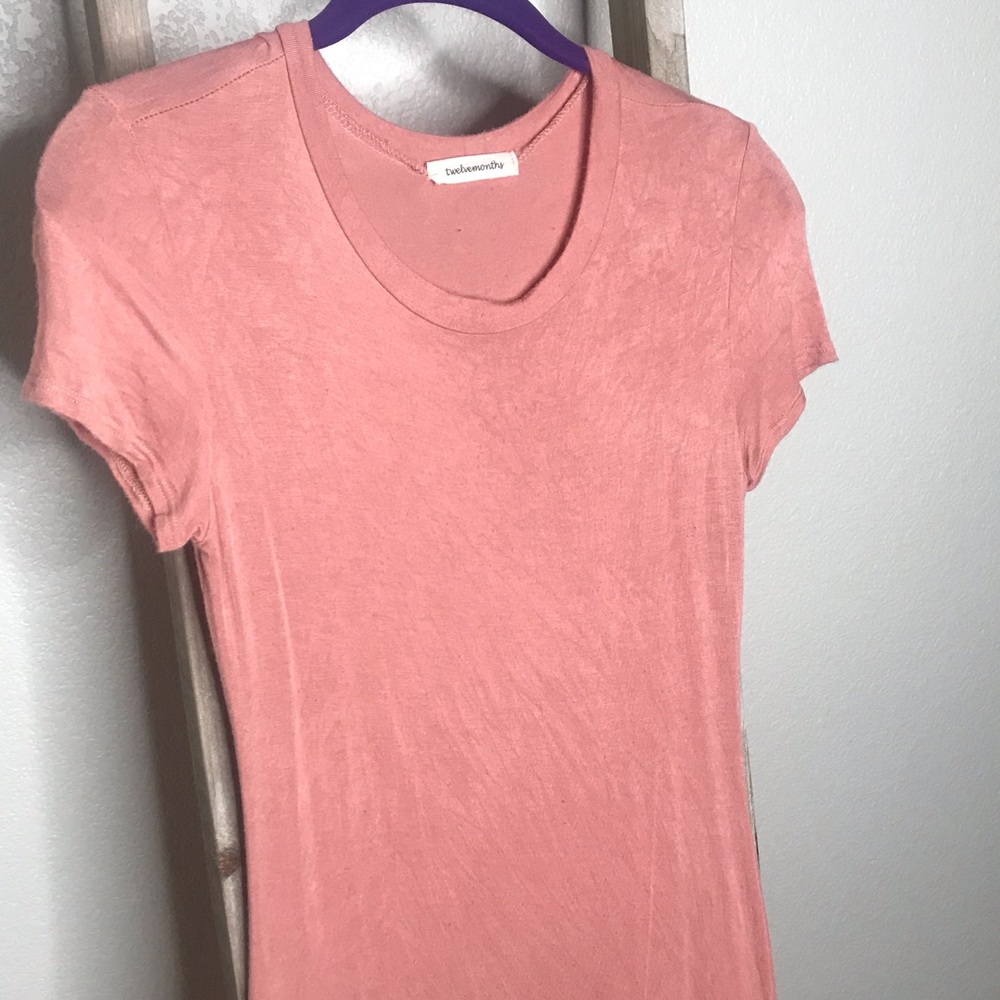 T-Shirt Dress, high slit